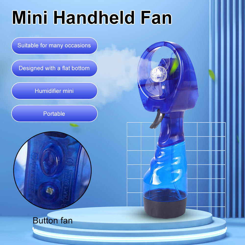 Mini Handheld Spray Fan Portable Water Spray Mist Fan Desk Humidification Cooling Sprayer For Outdoor Camping Hiking Air Cooler