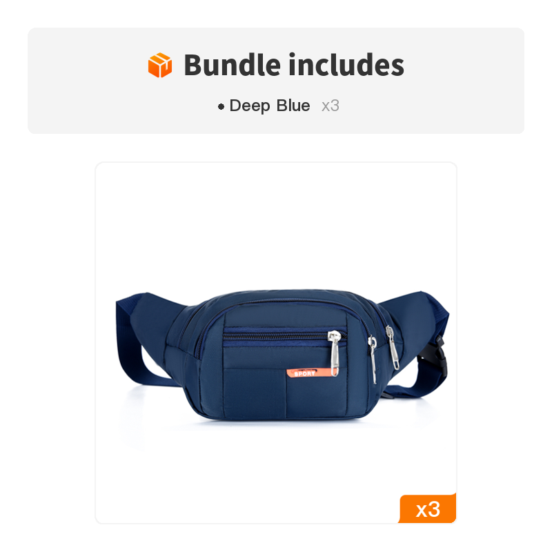 Casual Multifunctional Waist Bag; Adjustable Durable Large Capacity Messenger Bag For Outdoor Sports Running Walking