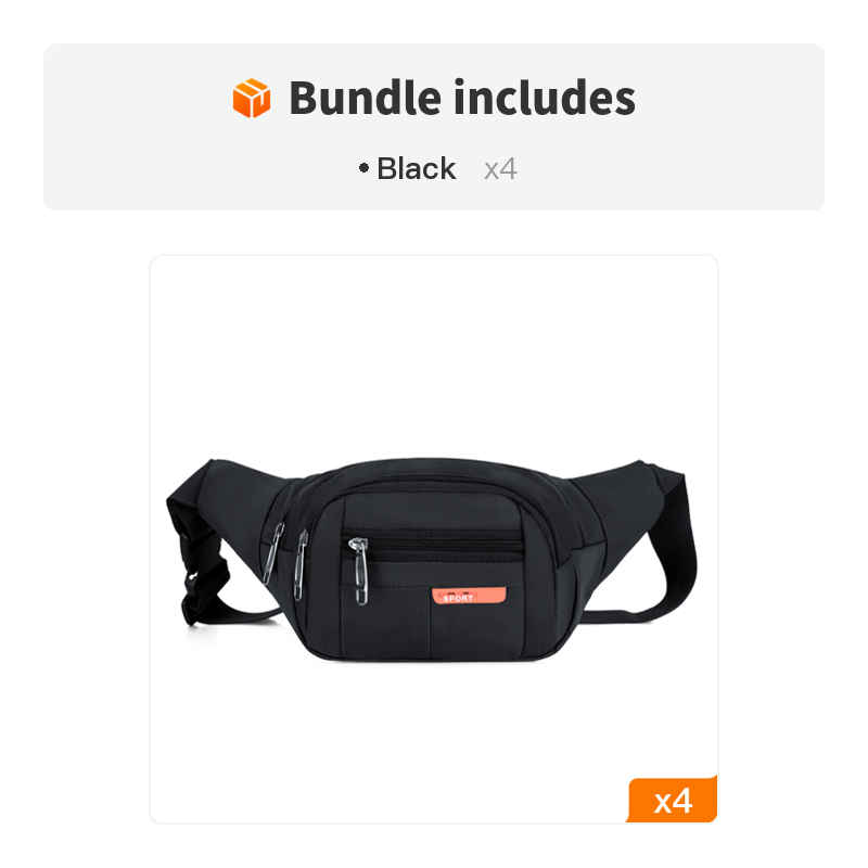 Casual Multifunctional Waist Bag; Adjustable Durable Large Capacity Messenger Bag For Outdoor Sports Running Walking