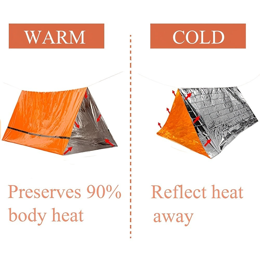 Outdoor Waterproof Emergency Tube Tent Shelter Survival Tent For Two People