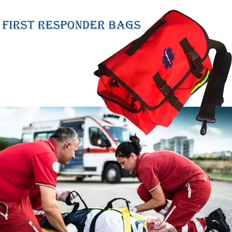 Professional First Aid Bag; Lightweight Durable Empty First Aid Kit; Emergency Medical Supplies Kit For Paramedics For Sports Football Basketball Hockey Home