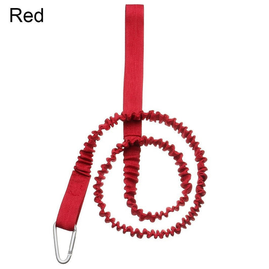 Elastic Leash With Carabiner For Kayak/Canoe Paddle & Fishing Rod; Rowing Boats Accessories